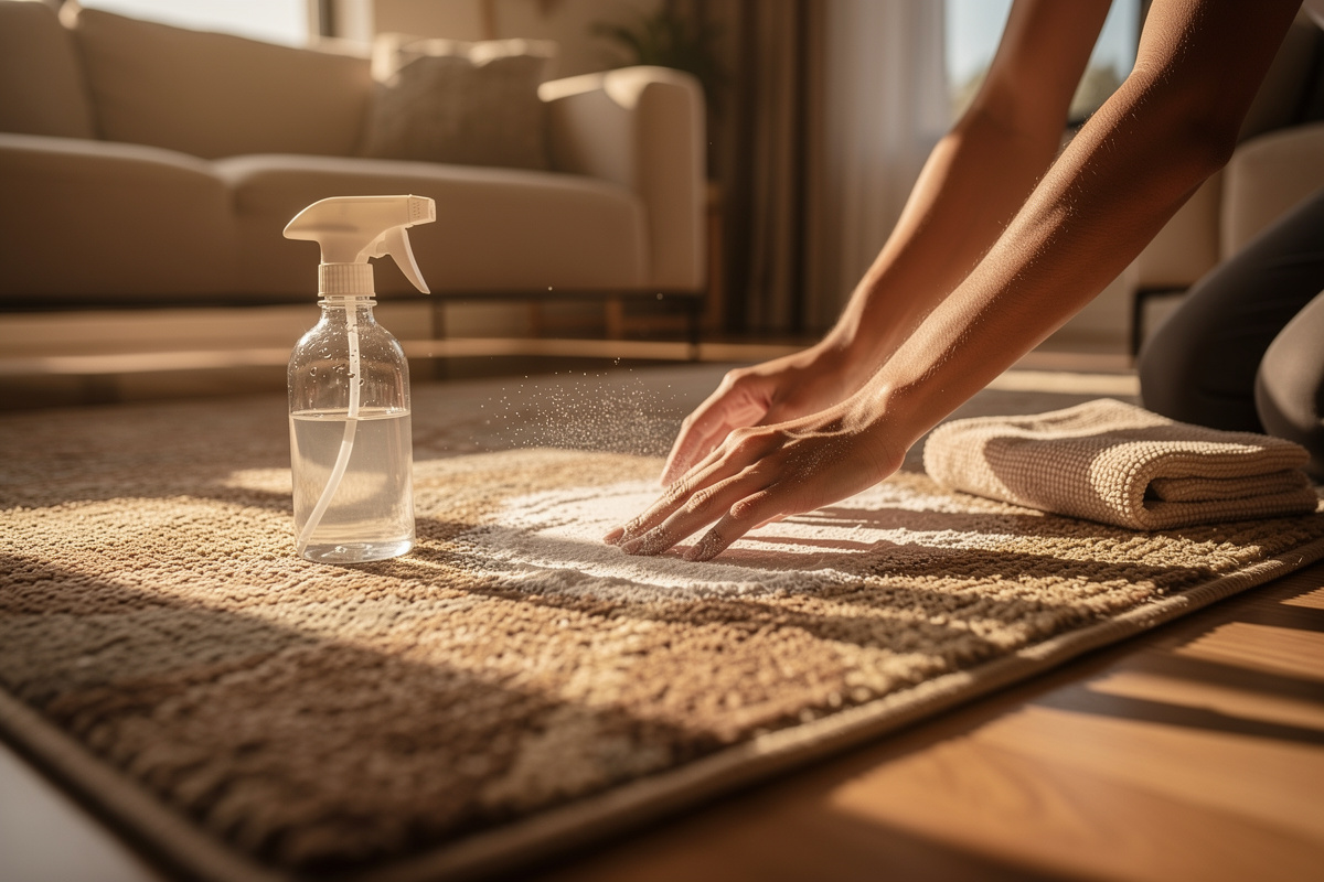 Comment nettoyer un tapis de salon : toutes les astuces