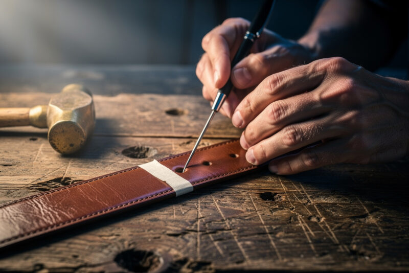 Ceinture trop grande : comment faire un trou propre sans emporte-pièce ?
