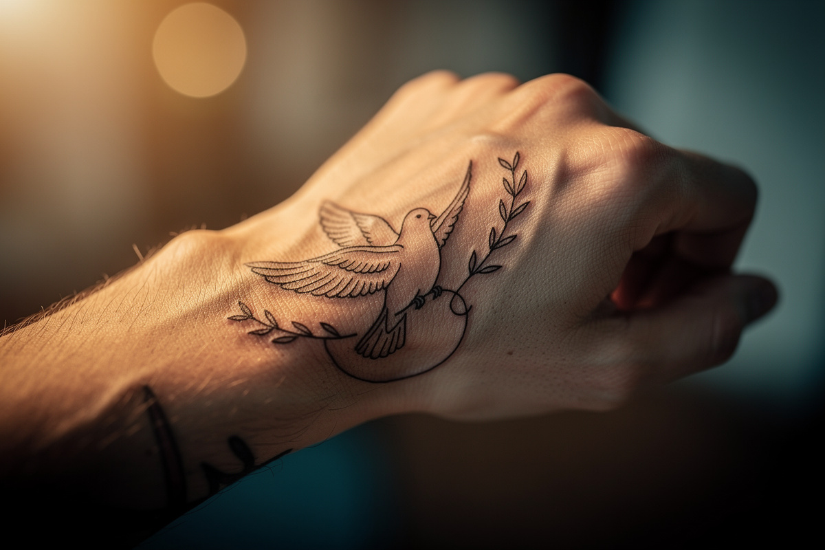 Tatouage colombe de la paix : idées, styles, prix et conseils