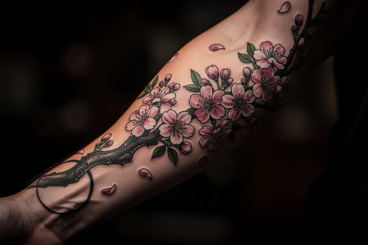 Tatouage fleur de cerisier : signification, styles et erreurs à éviter